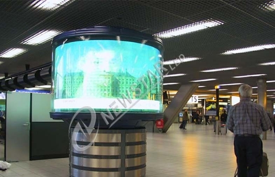 Wedding , Conference DIP 1R1G1B P12mm Round Curved LED Display 6000 cd/m2